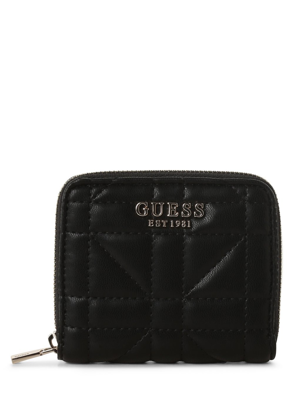 GUESS Portfel damski Kobiety Sztuczna skóra czarny jednolity, ONE SIZE