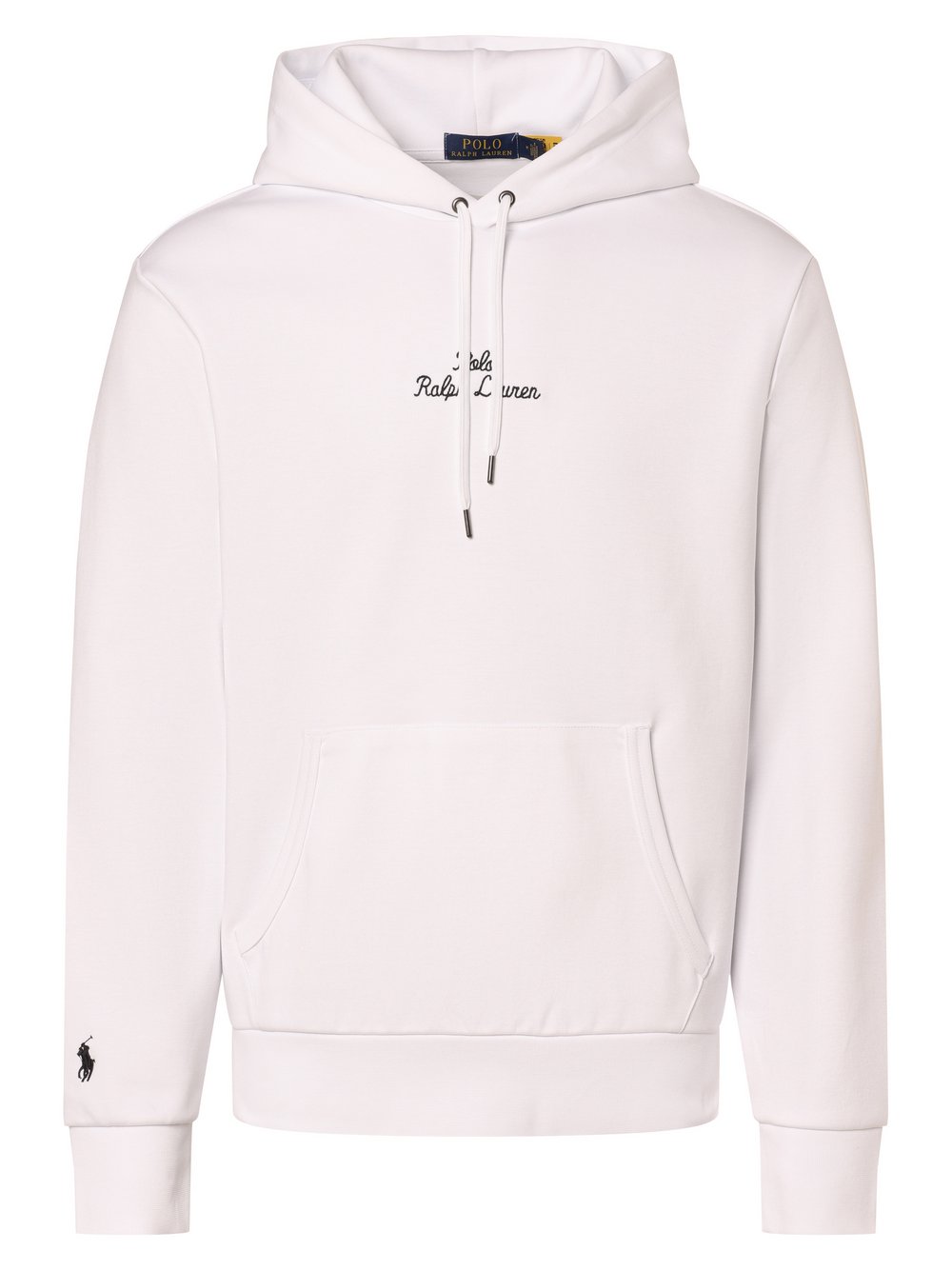 Polo Ralph Lauren Męski sweter z kapturem Mężczyźni Bawełna biały jednolity, S