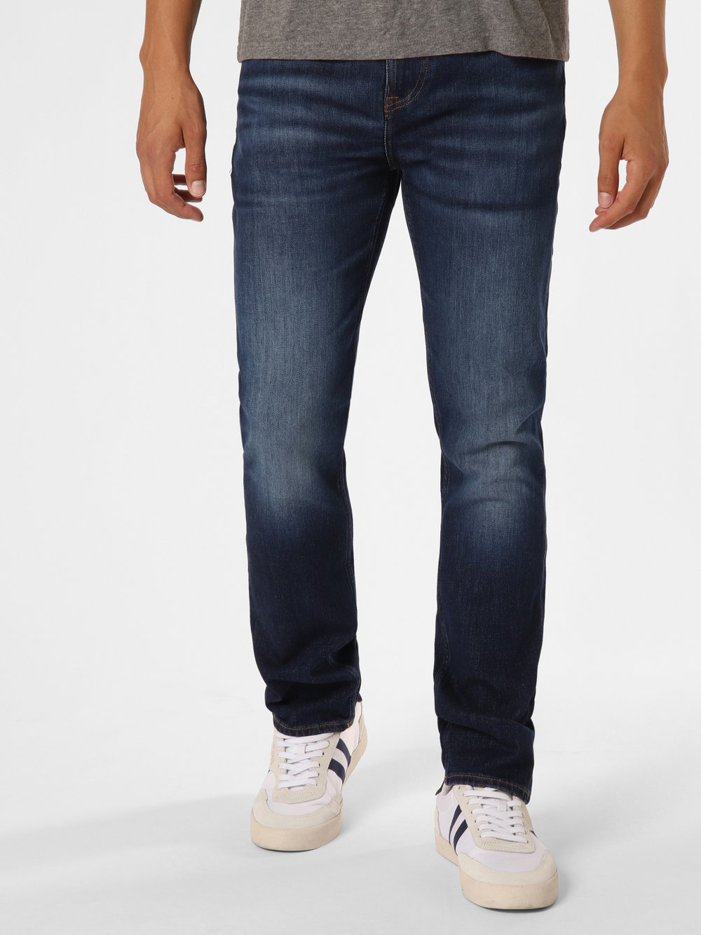 GUESS Jeansy Mężczyźni Bawełna niebieski jednolity, 33-32