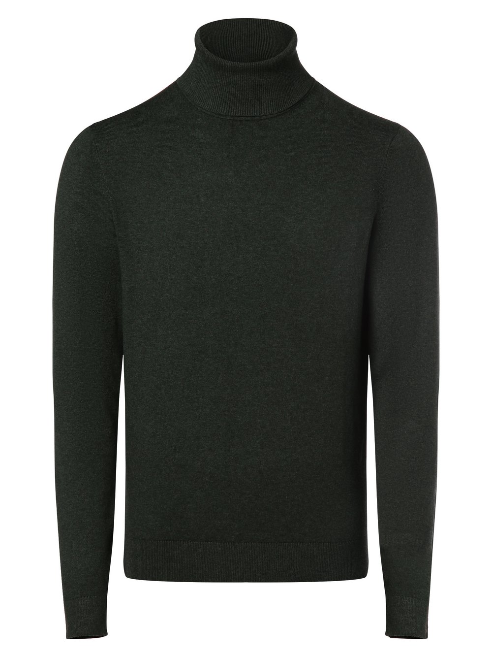 Finshley & Harding Sweter męski Mężczyźni Bawełna zielony jednolity, S