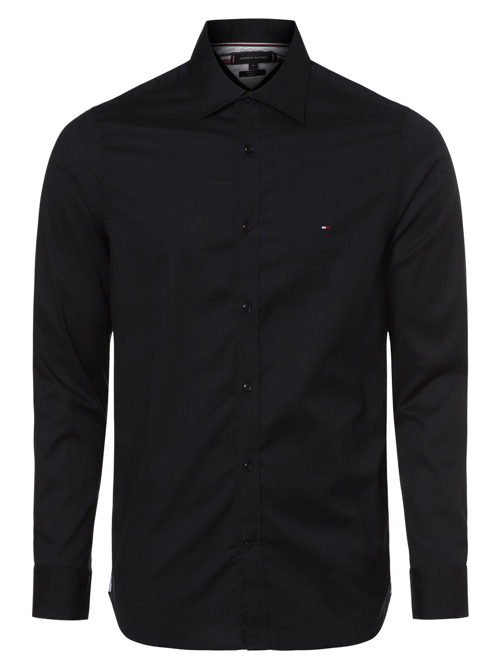 Tommy Hilfiger Koszula męska Mężczyźni Slim Fit Bawełna niebieski jednolity, XXL
