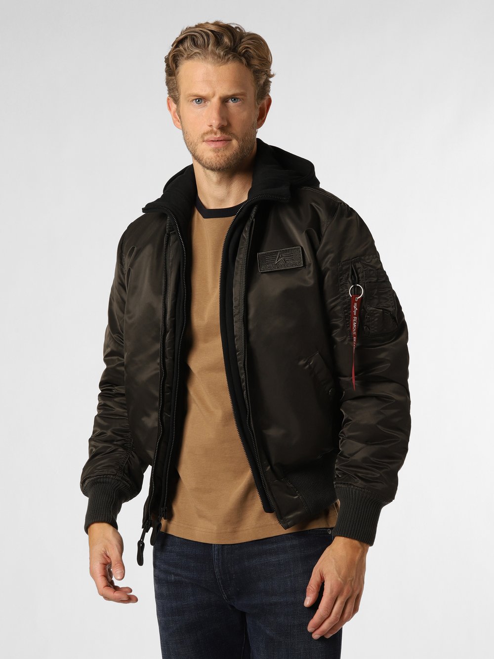 Alpha Industries Kurtka męska Mężczyźni Sztuczne włókno zielony jednolity, XXL