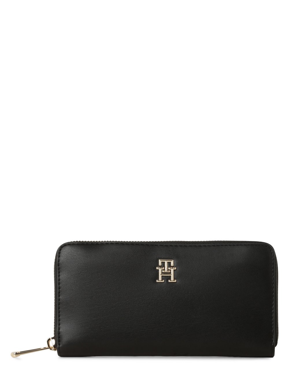 Tommy Hilfiger Portfel damski Kobiety Sztuczna skóra czarny jednolity, ONE SIZE