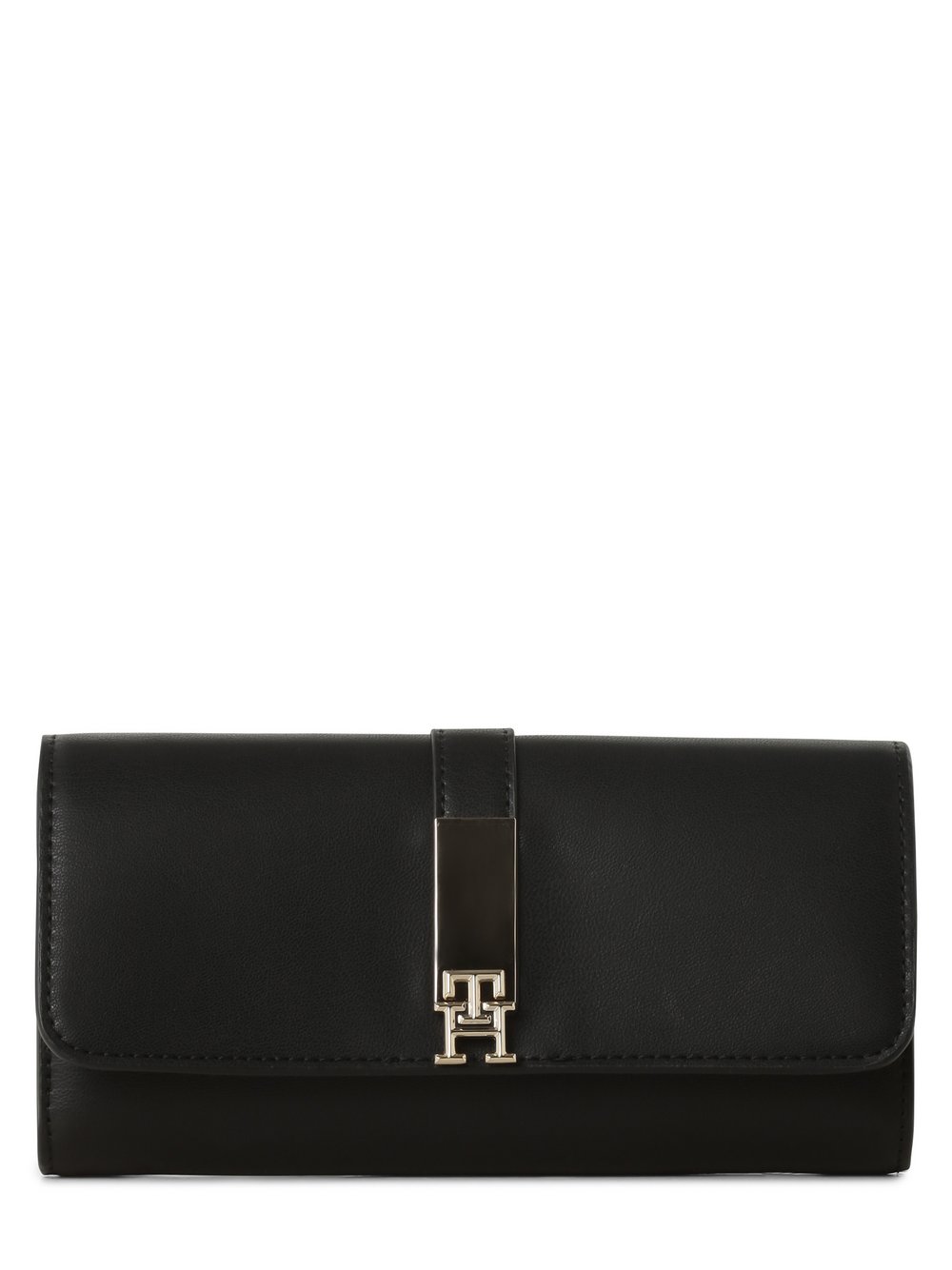 Tommy Hilfiger Portfel damski Kobiety Sztuczna skóra czarny jednolity, ONE SIZE