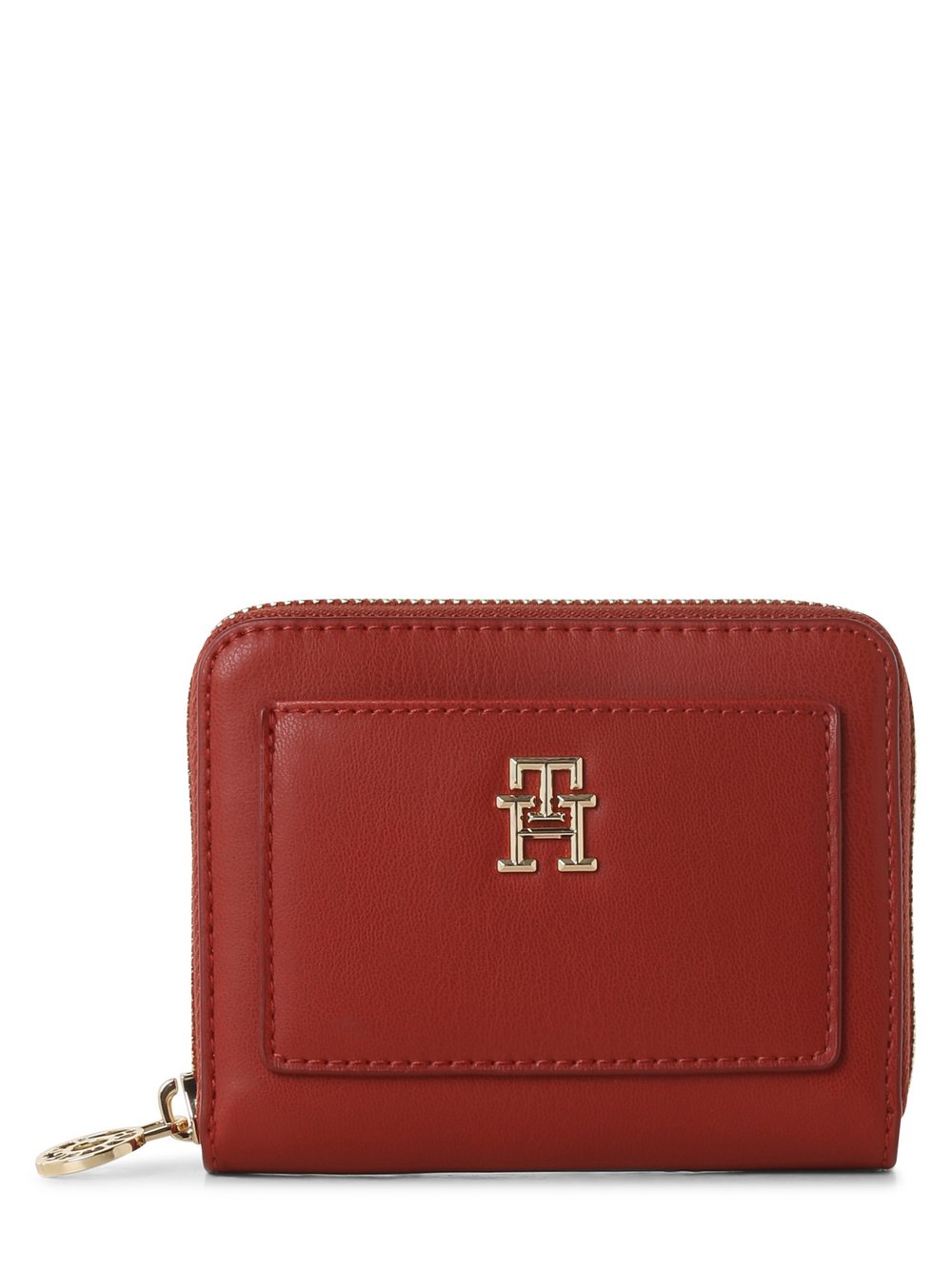 Tommy Hilfiger Portfel damski Kobiety Sztuczna skóra czerwony jednolity, ONE SIZE