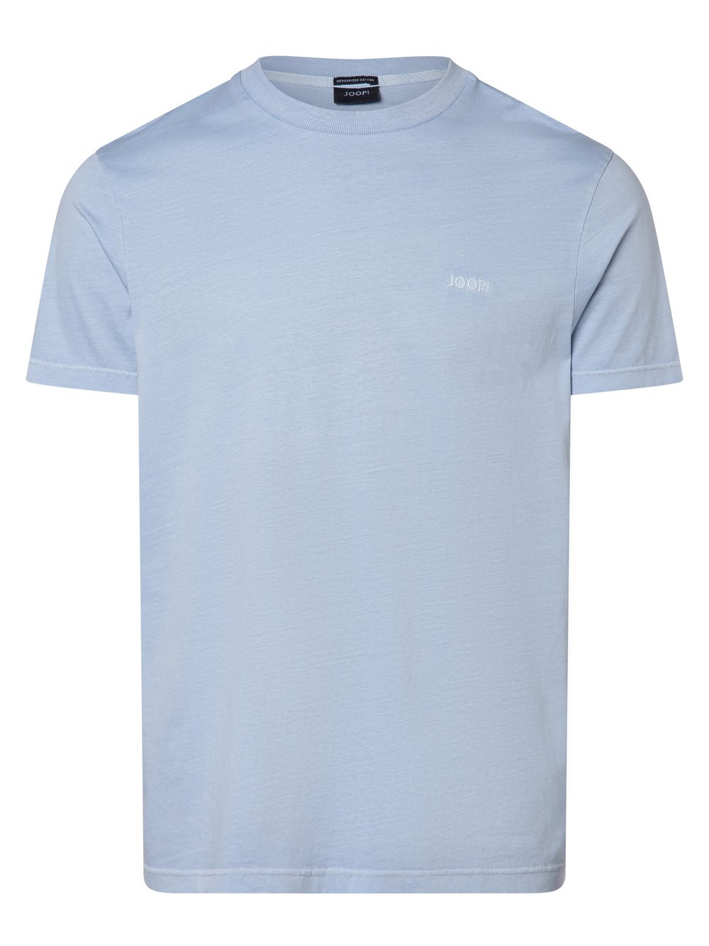 JOOP! T-shirt męski Mężczyźni Bawełna niebieski jednolity, L