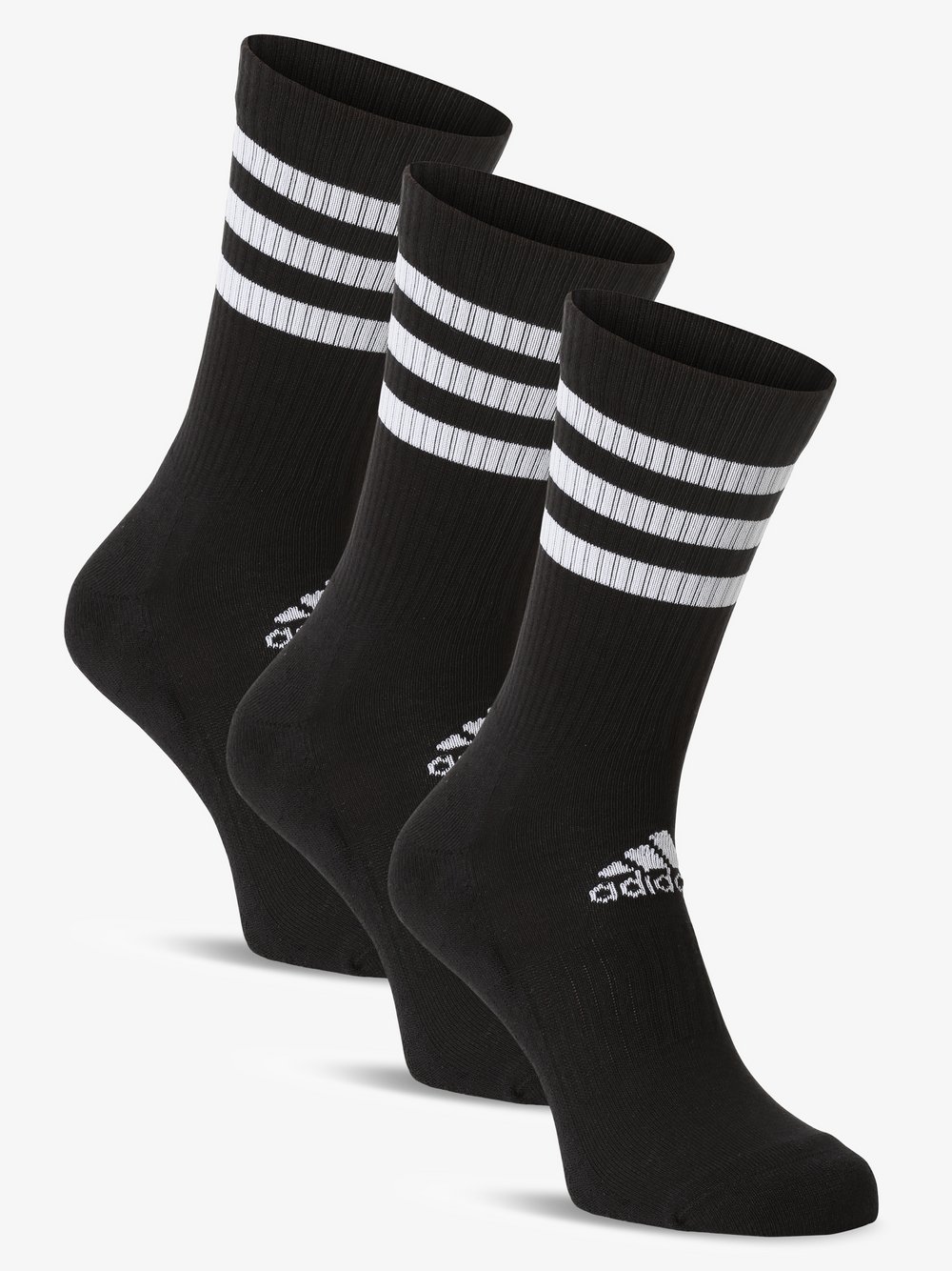 adidas Performance Skarpety z drobnej dzianiny pakowane po 3 szt. Kobiety,Mężczyźni czarny jednolity, M