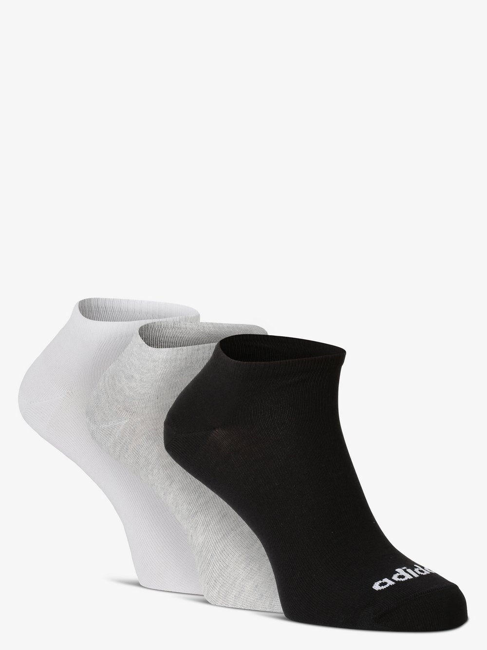 adidas Performance Skarpety do obuwia sportowego pakowane po 3 szt. Kobiety,Mężczyźni Bawełna szary|czarny|biały jednolity, M