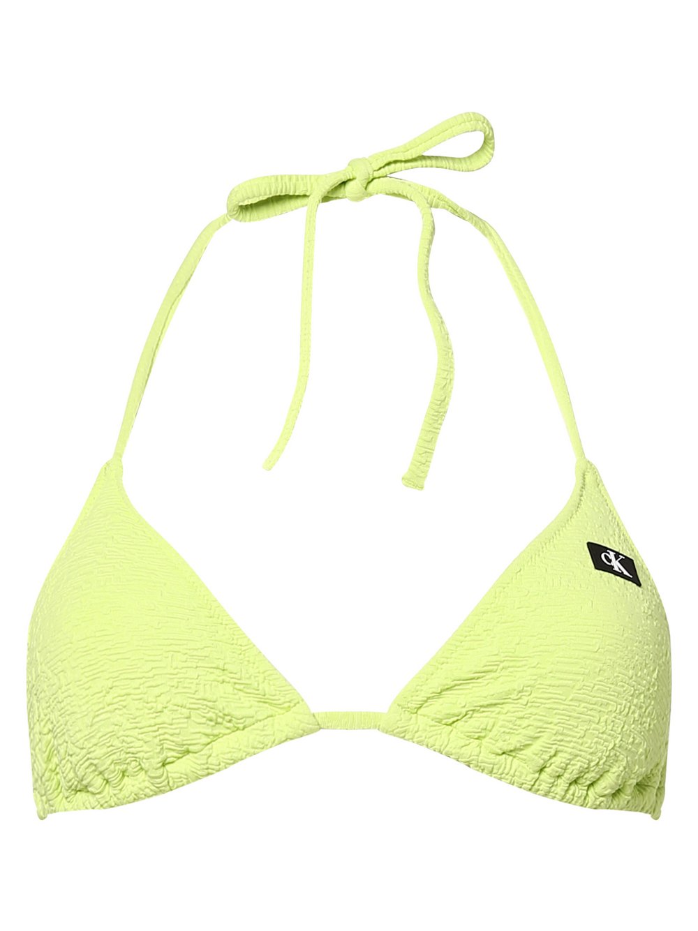 Calvin Klein Damski stanik bikini - trójkątny - usztywniany Kobiety żółty|zielony jednolity, S