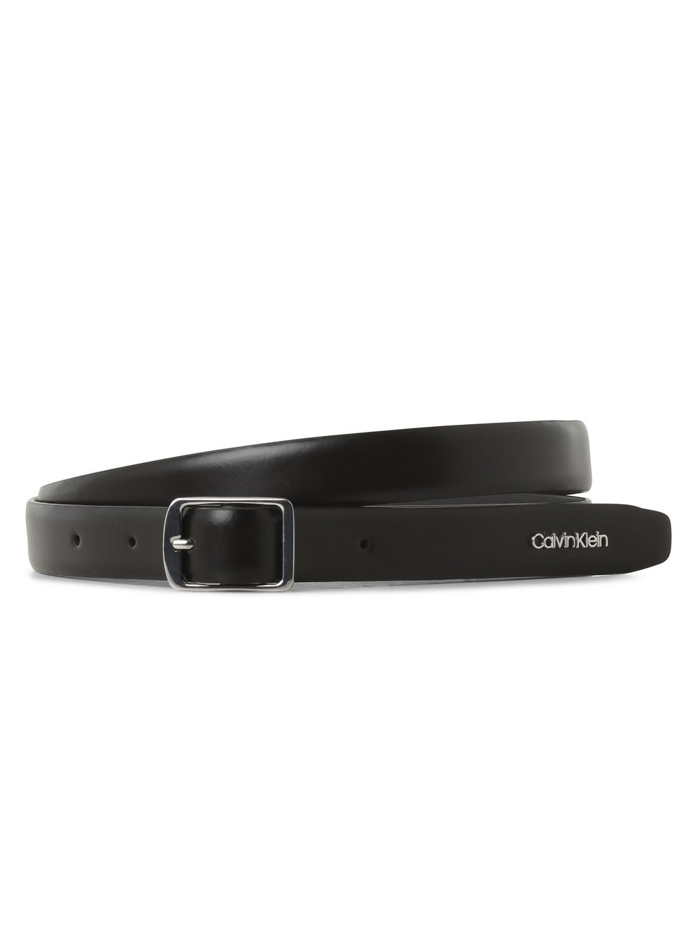 Calvin Klein Damski pasek skórzany Kobiety skóra czarny jednolity, 75