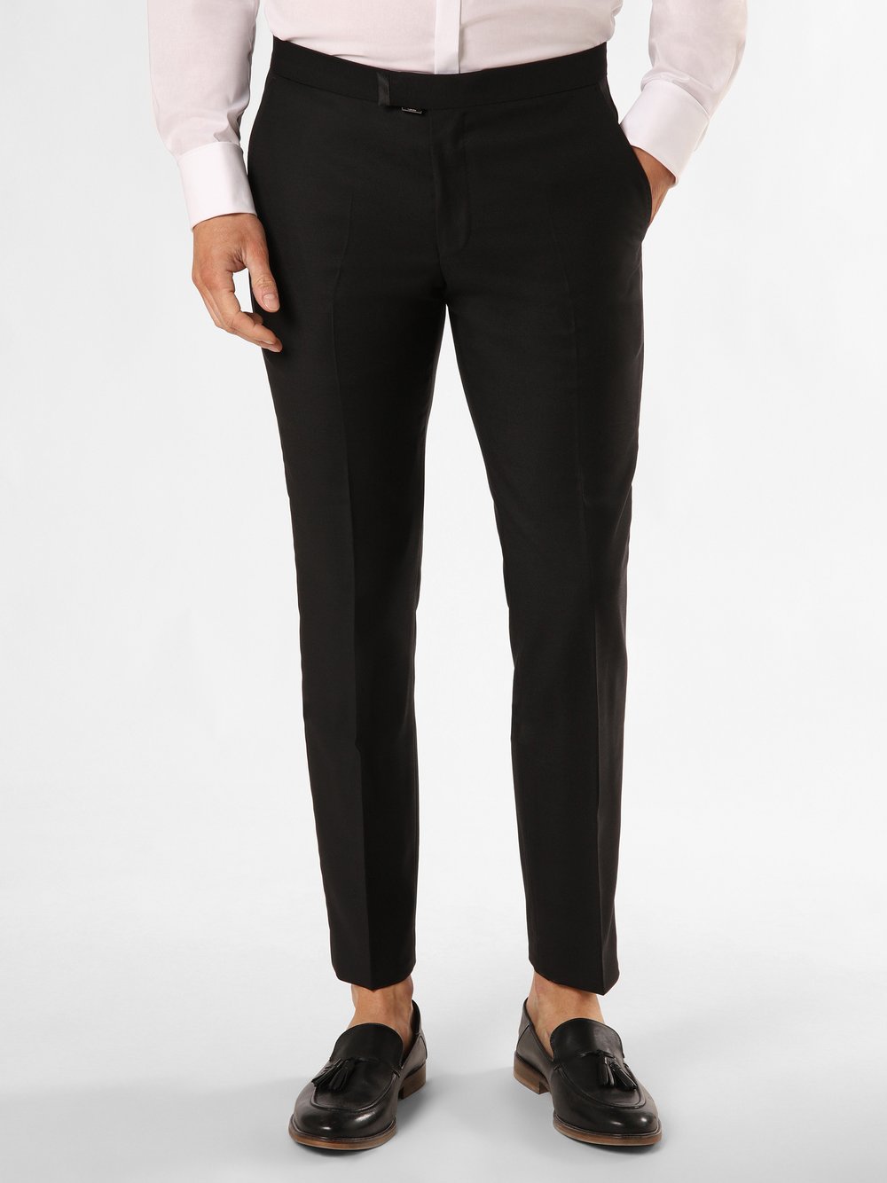 JOOP! Spodnie - Spodnie modułowe Mężczyźni Slim Fit czarny jednolity, 25