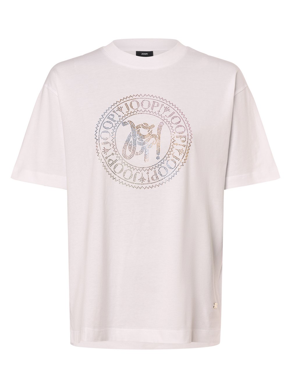JOOP! T-shirt damski Kobiety Bawełna biały jednolity, 34