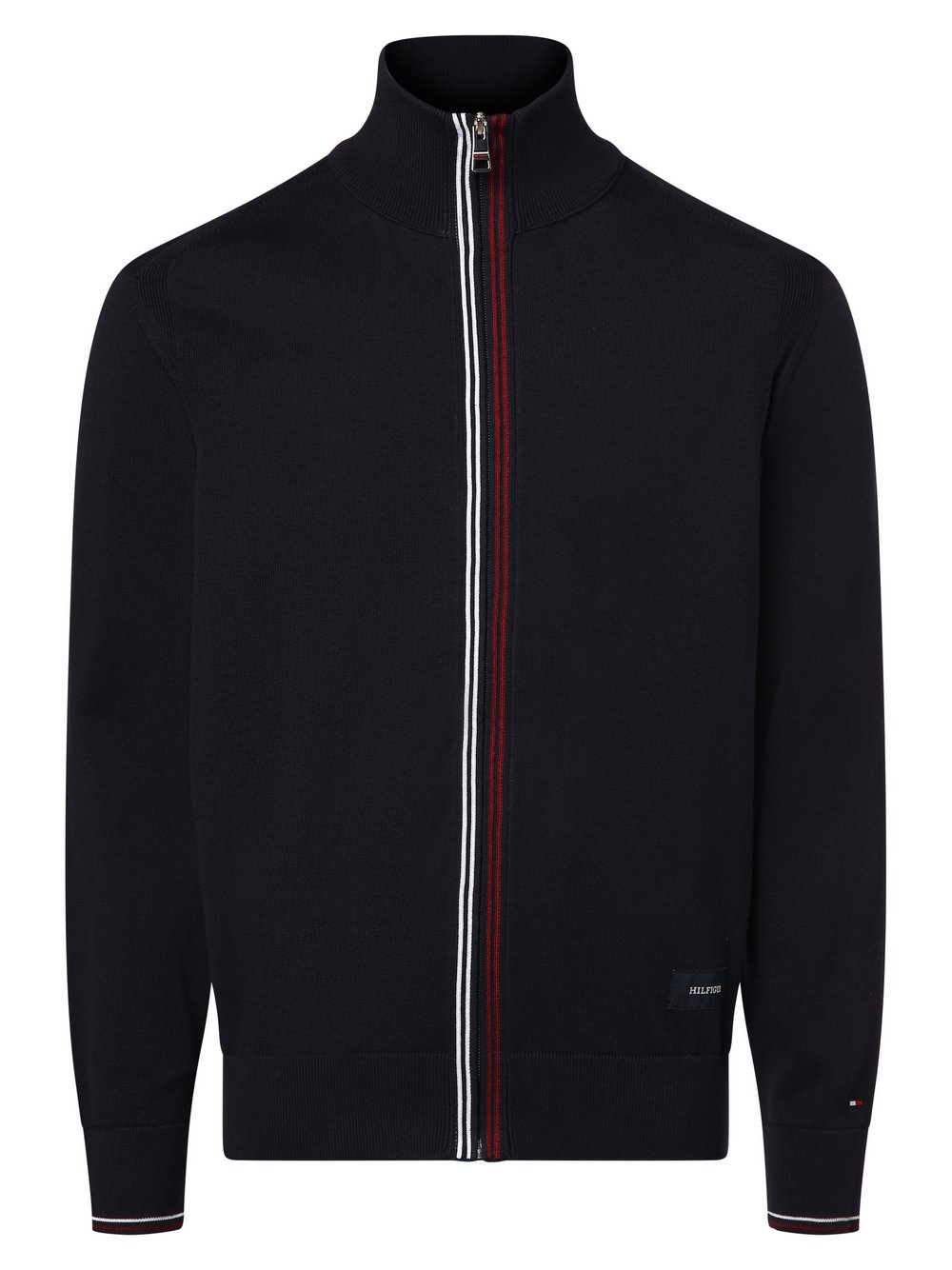 Tommy Hilfiger Męski kardigan Mężczyźni Bawełna niebieski jednolity, M