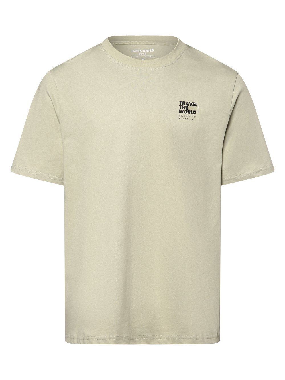Jack & Jones Koszulka męska - JCOPrjct Mężczyźni Bawełna zielony nadruk, S