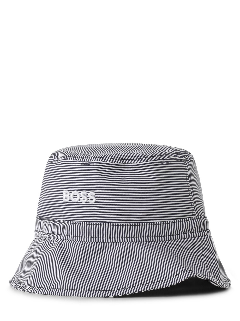 BOSS Orange Męska czapka z daszkiem Mężczyźni Bawełna niebieski|biały w paski, L/XL