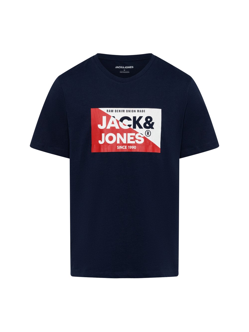 Jack & Jones Koszulka męska Mężczyźni Bawełna niebieski jednolity, S