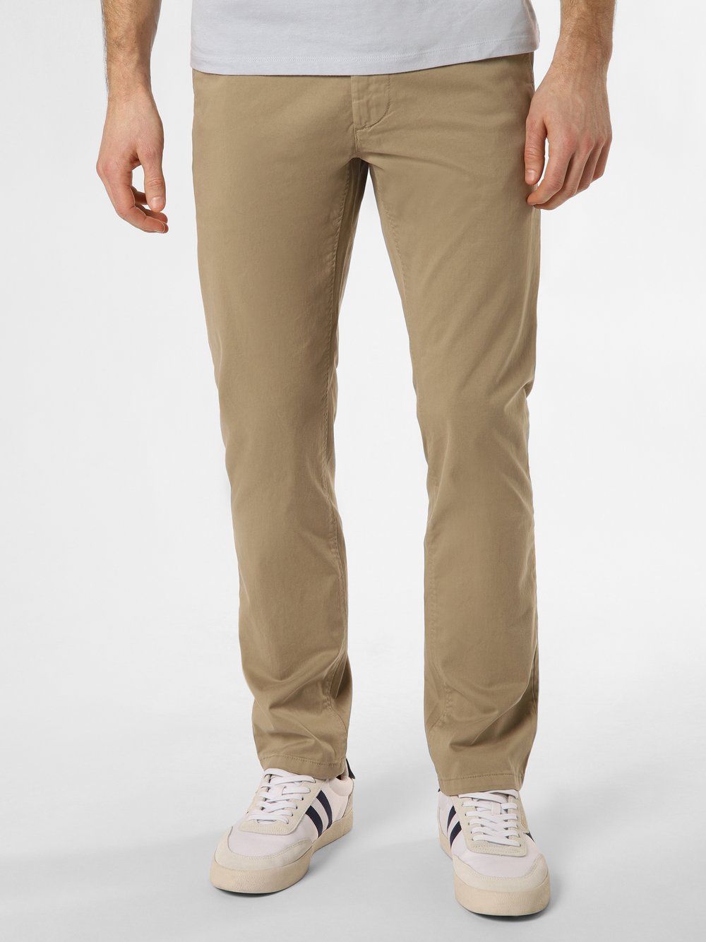 BOSS Orange Spodnie - Chino Slim Mężczyźni beżowy jednolity, 29-32