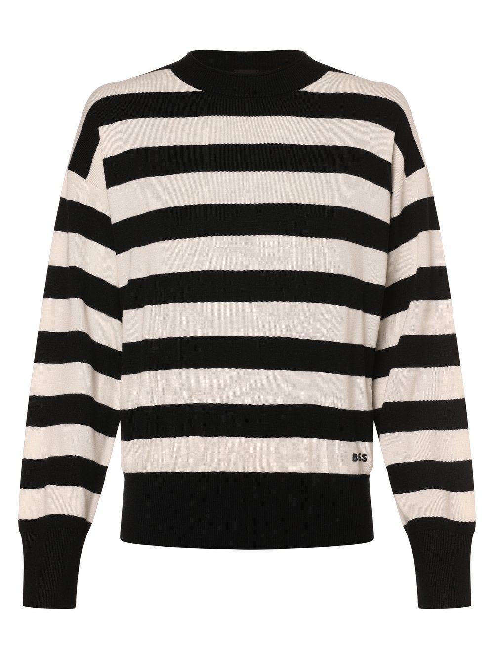 BOSS Orange Sweter damski - C_Fevangelis_EoSP Kobiety czarny|biały w paski, S