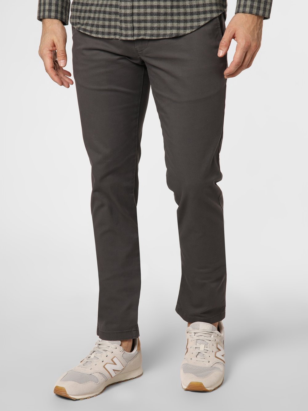 Tommy Hilfiger Spodnie Mężczyźni Bawełna szary jednolity, 31-32