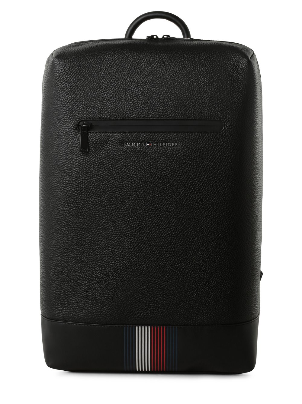 Tommy Hilfiger Plecak męski Mężczyźni Sztuczna skóra czarny jednolity, ONE SIZE