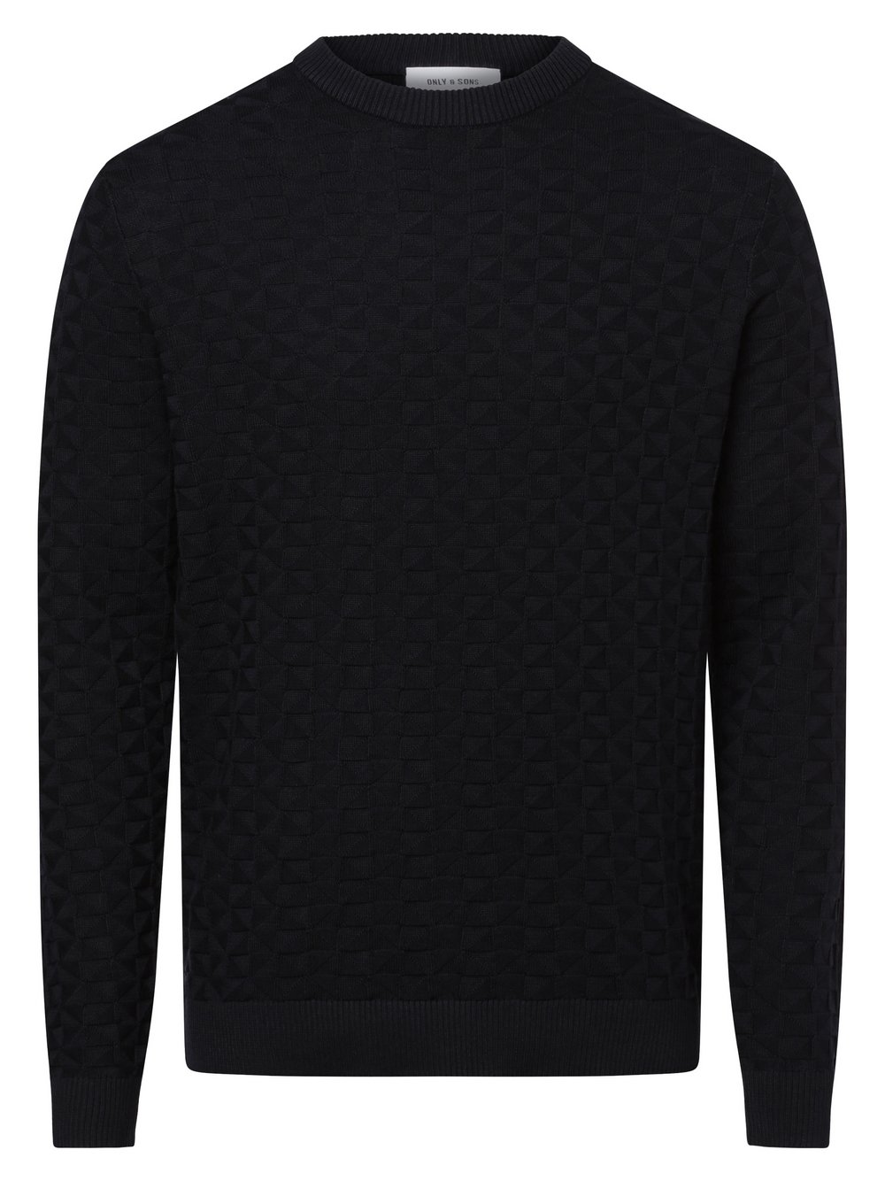 Only&Sons Męski sweter z dzianiny - ONSKalle Mężczyźni Bawełna niebieski jednolity, S