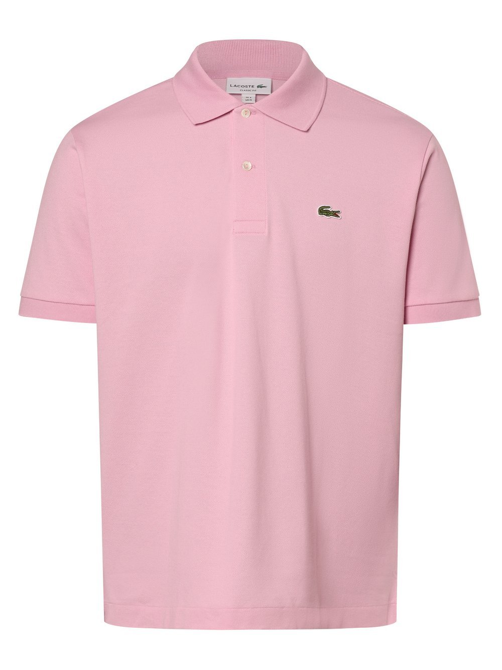 Lacoste Męska koszulka polo Mężczyźni Bawełna różowy jednolity, 3