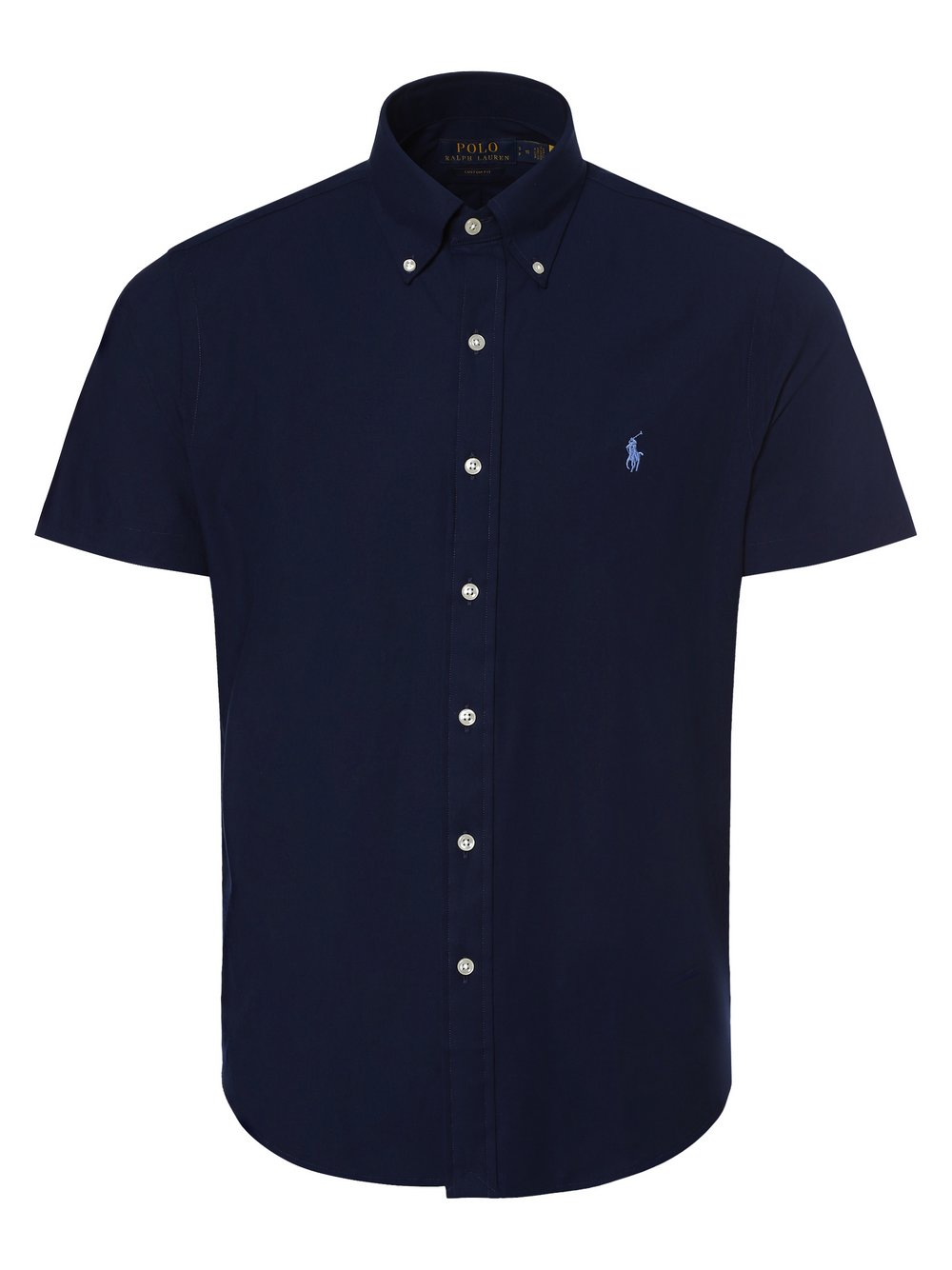Polo Ralph Lauren Koszula męska Mężczyźni Regular Fit Bawełna niebieski jednolity button down, S