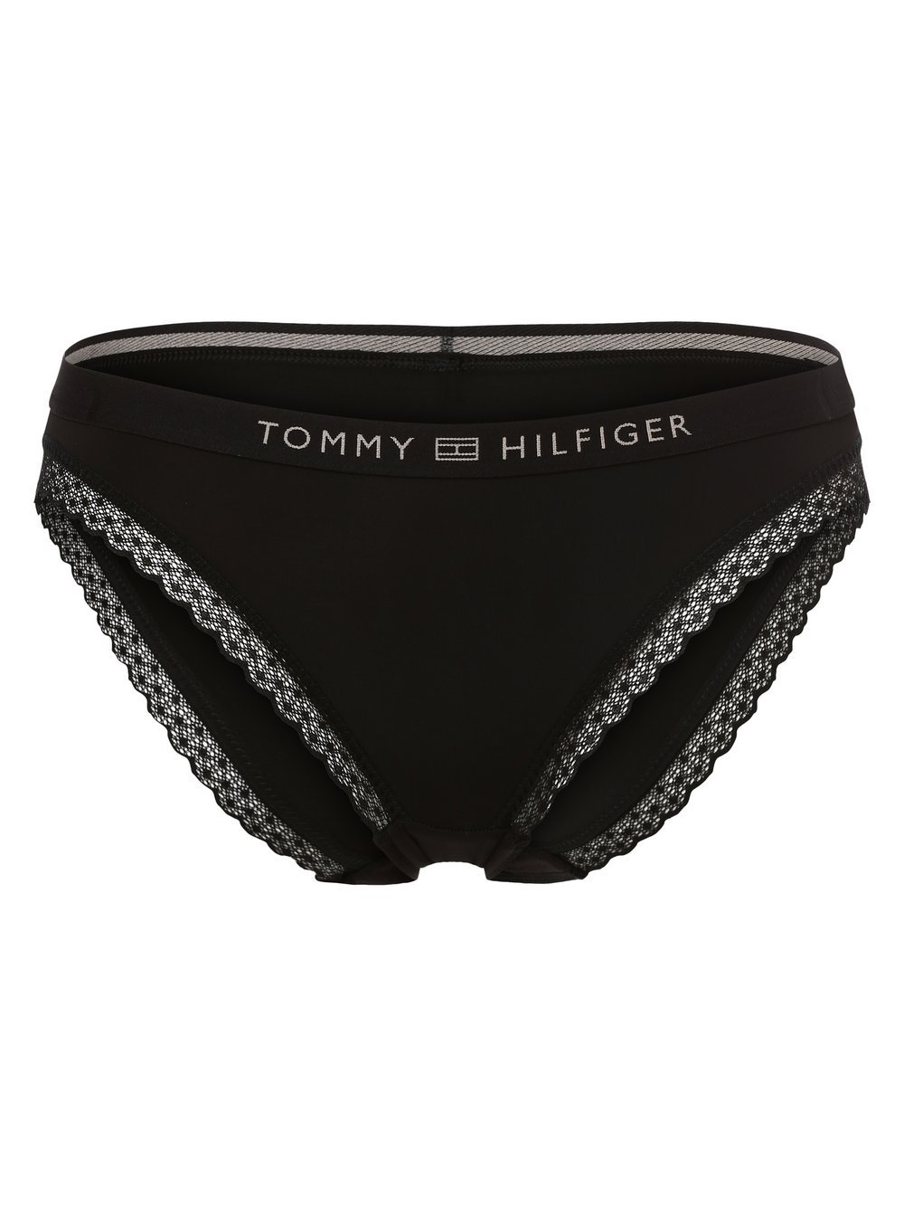Tommy Hilfiger Figi Kobiety Sztuczne włókno czarny jednolity, S/M