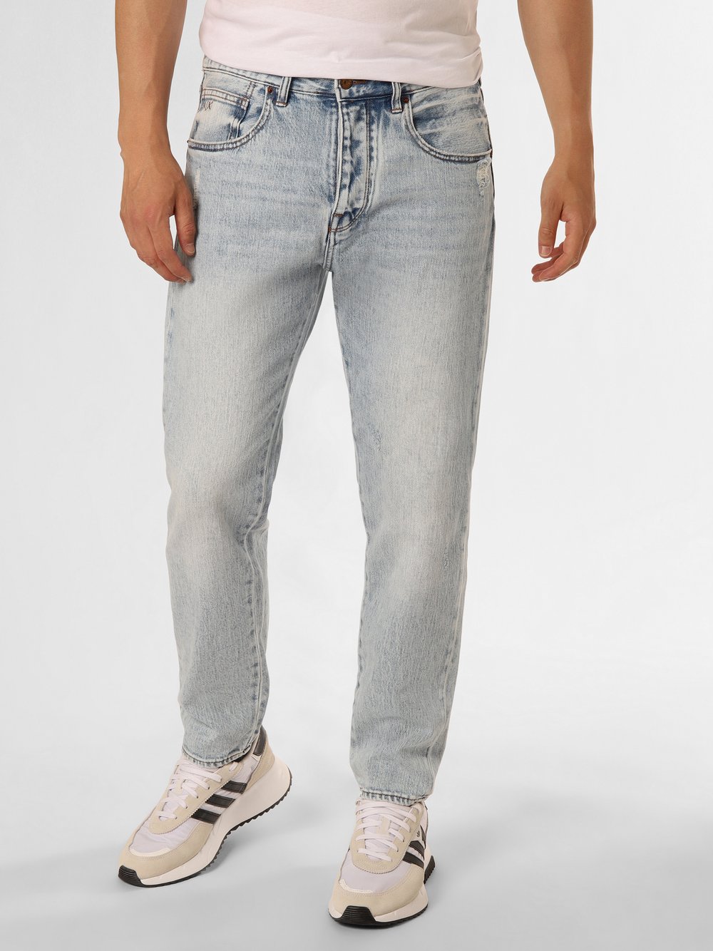 Armani Exchange Jeansy Mężczyźni Bawełna niebieski jednolity, 29