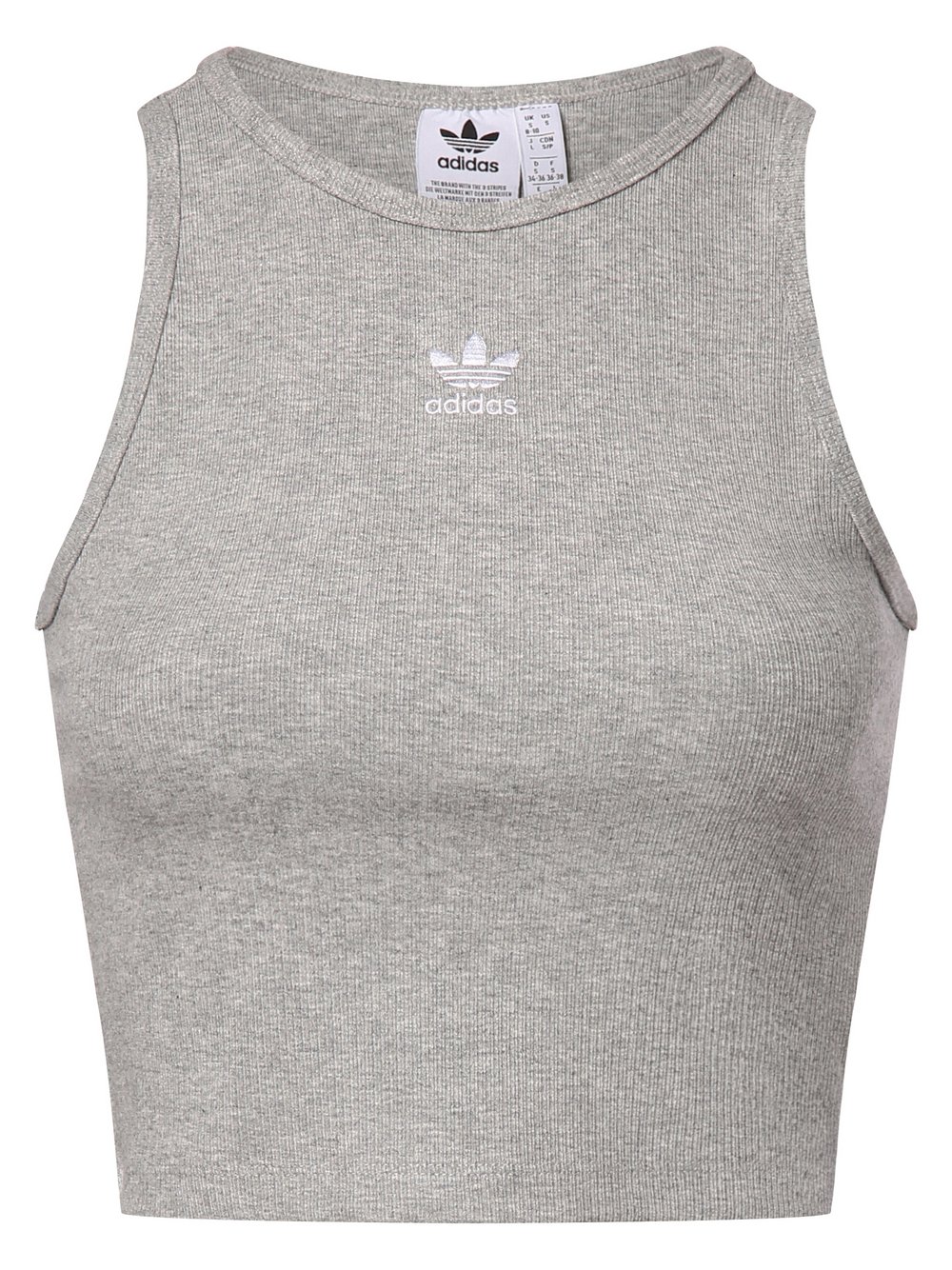 adidas Originals Top damski Kobiety Bawełna szary marmurkowy, S