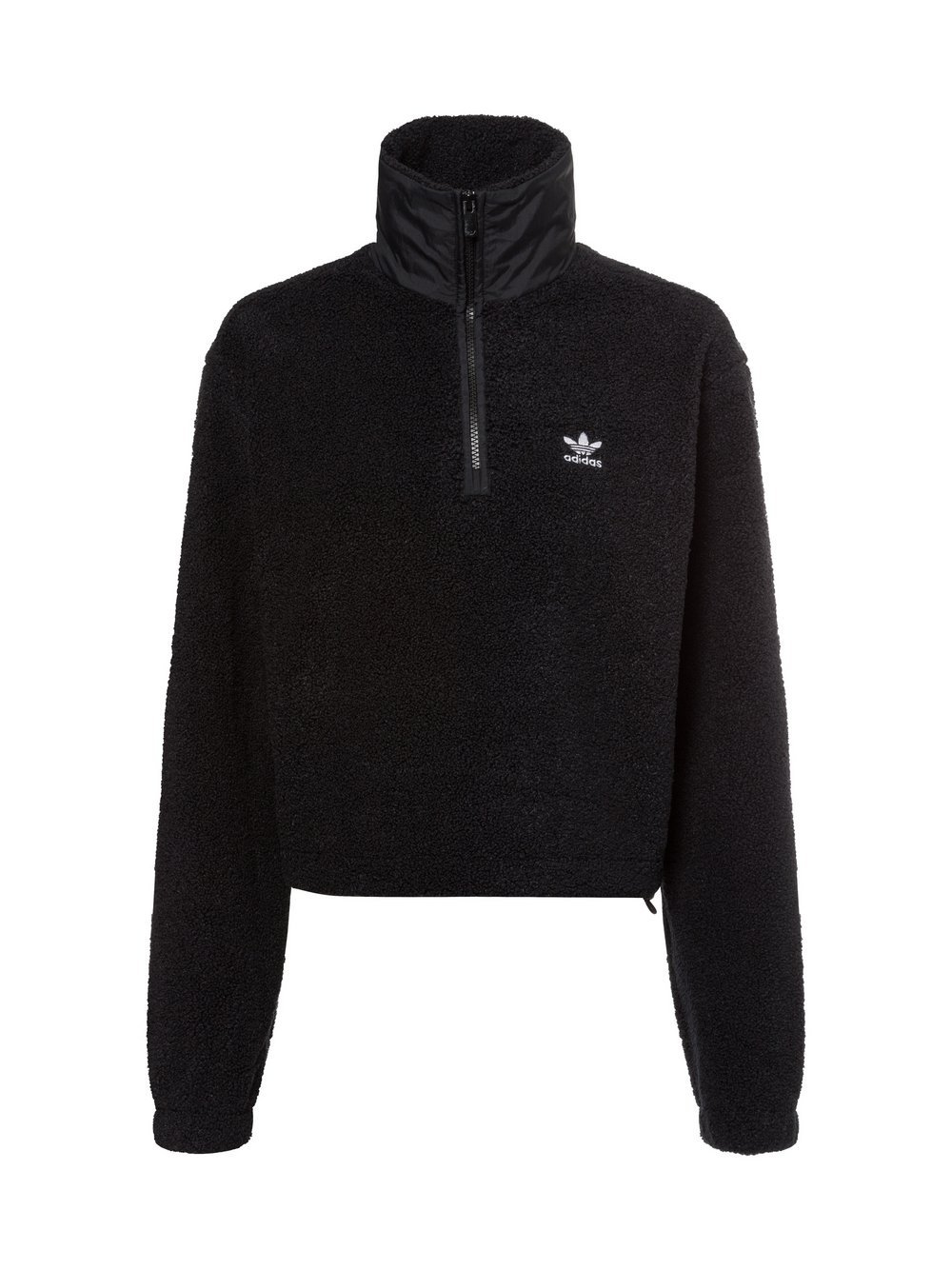 adidas Originals bluza damska - TEDDY HZIP Kobiety czarny jednolity, S