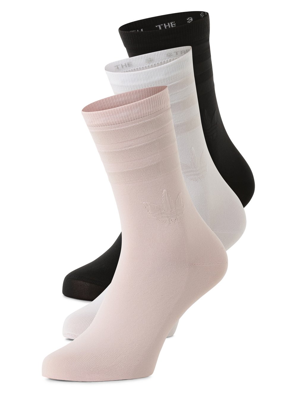 adidas Originals Skarpety w 3-paku Kobiety biały|różowy|czarny jednolity, S
