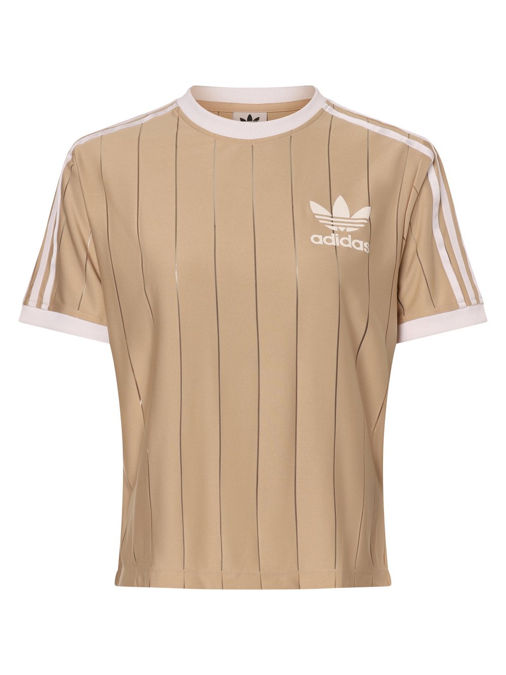 adidas Originals Koszulka damska Kobiety beżowy w paski, S