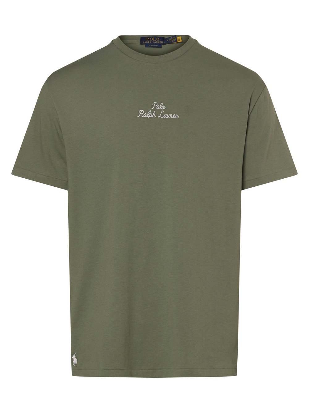 Polo Ralph Lauren T-shirt - klasyczny krój Mężczyźni Bawełna zielony jednolity, S