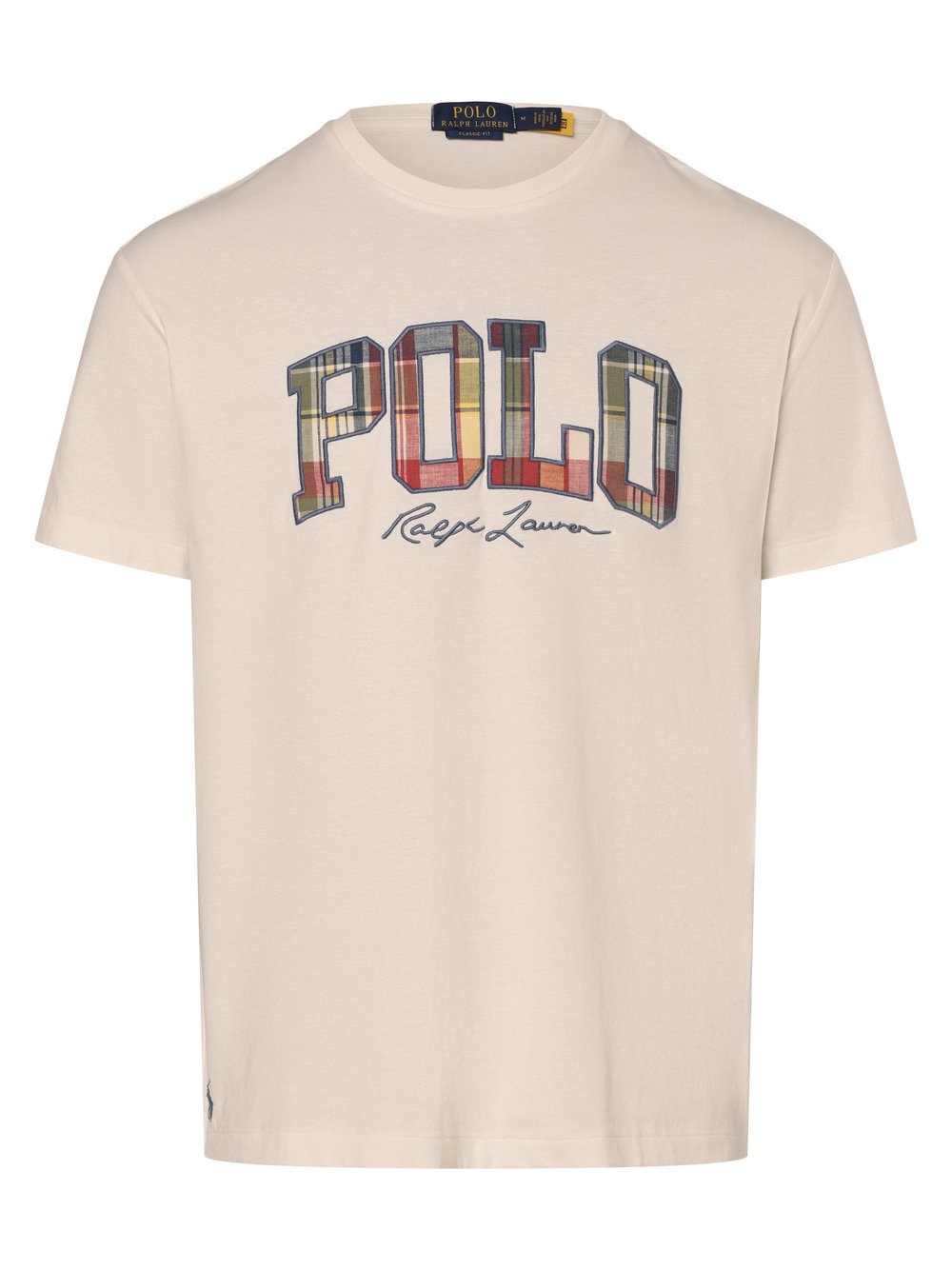 Polo Ralph Lauren T-shirt - klasyczny krój Mężczyźni Bawełna biały jednolity, S