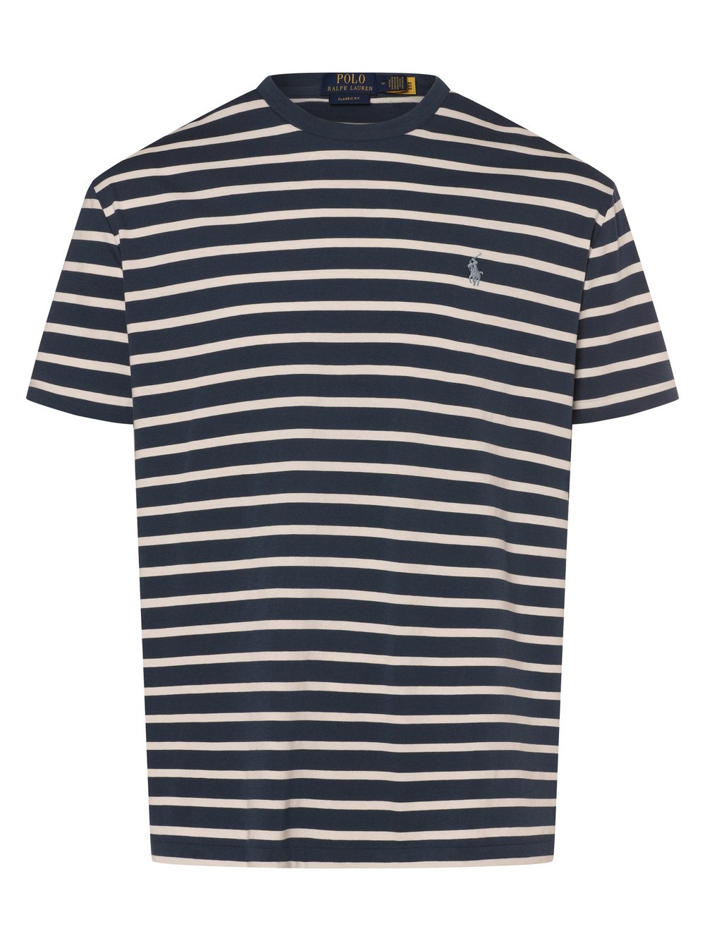 Polo Ralph Lauren T-shirt - klasyczny krój Mężczyźni Bawełna niebieski|biały w paski, S