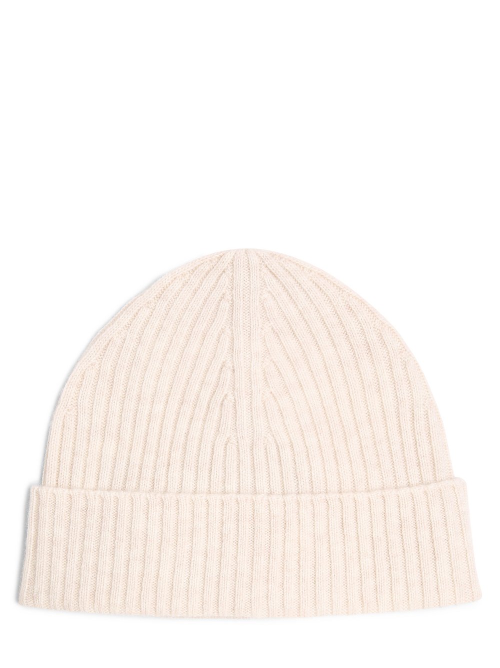 Fynch-Hatton Czapka męska z mieszanki wełny merino i kaszmiru Mężczyźni Wełna merino biały jednolity, ONE SIZE