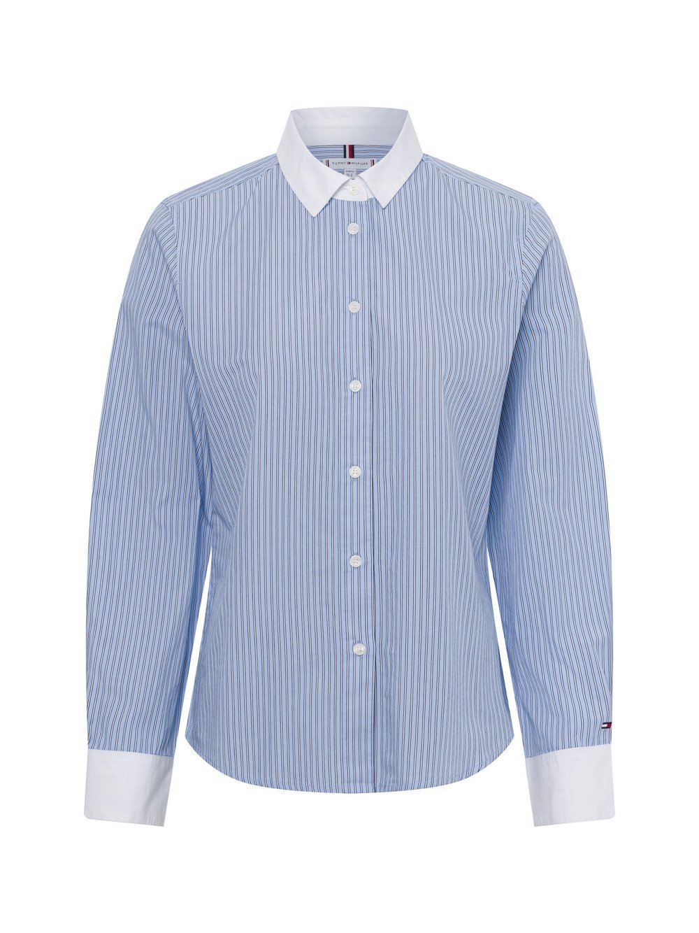 Tommy Hilfiger Bluzka damska Kobiety Bawełna niebieski|biały w paski, 34