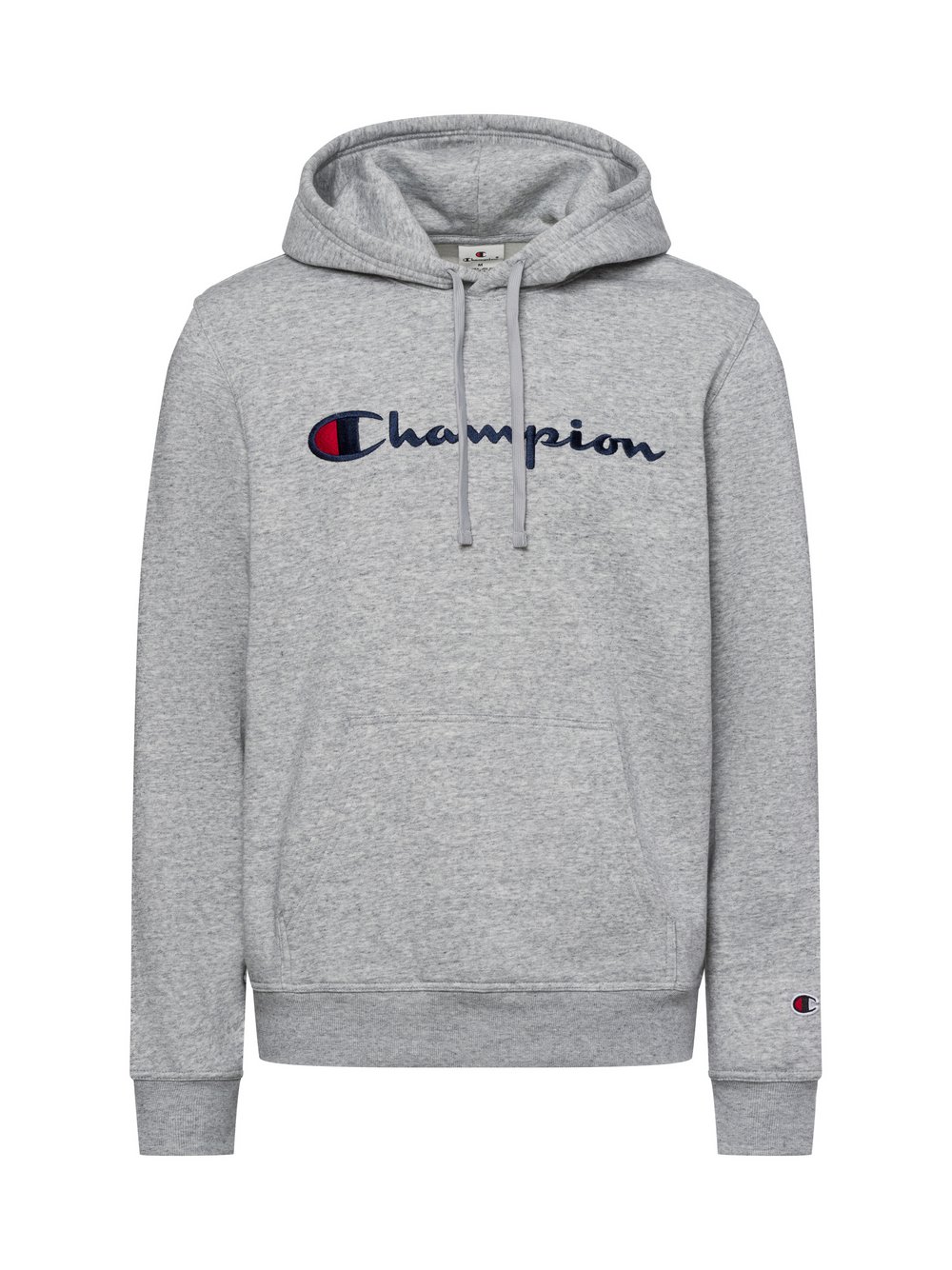 Champion Męski sweter z kapturem Mężczyźni Bawełna szary marmurkowy, S