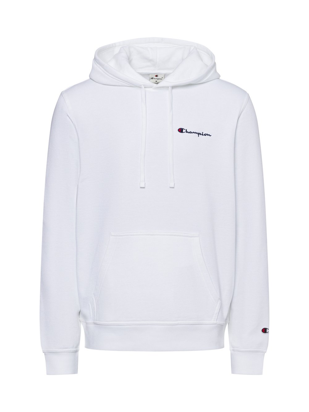Champion Męski sweter z kapturem Mężczyźni Bawełna biały wzorzysty, S