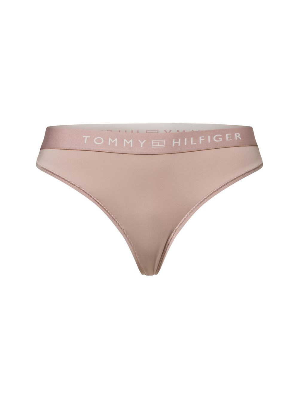 Tommy Hilfiger Stringi Kobiety Sztuczne włókno różowy jednolity, S