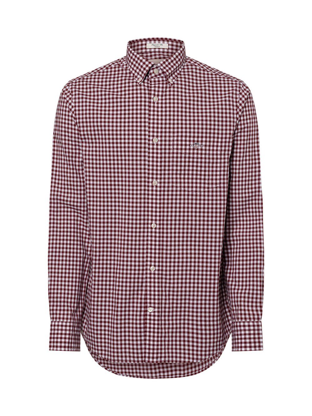 Gant Koszula męska Mężczyźni Regular Fit Bawełna czerwony w kratkę, M