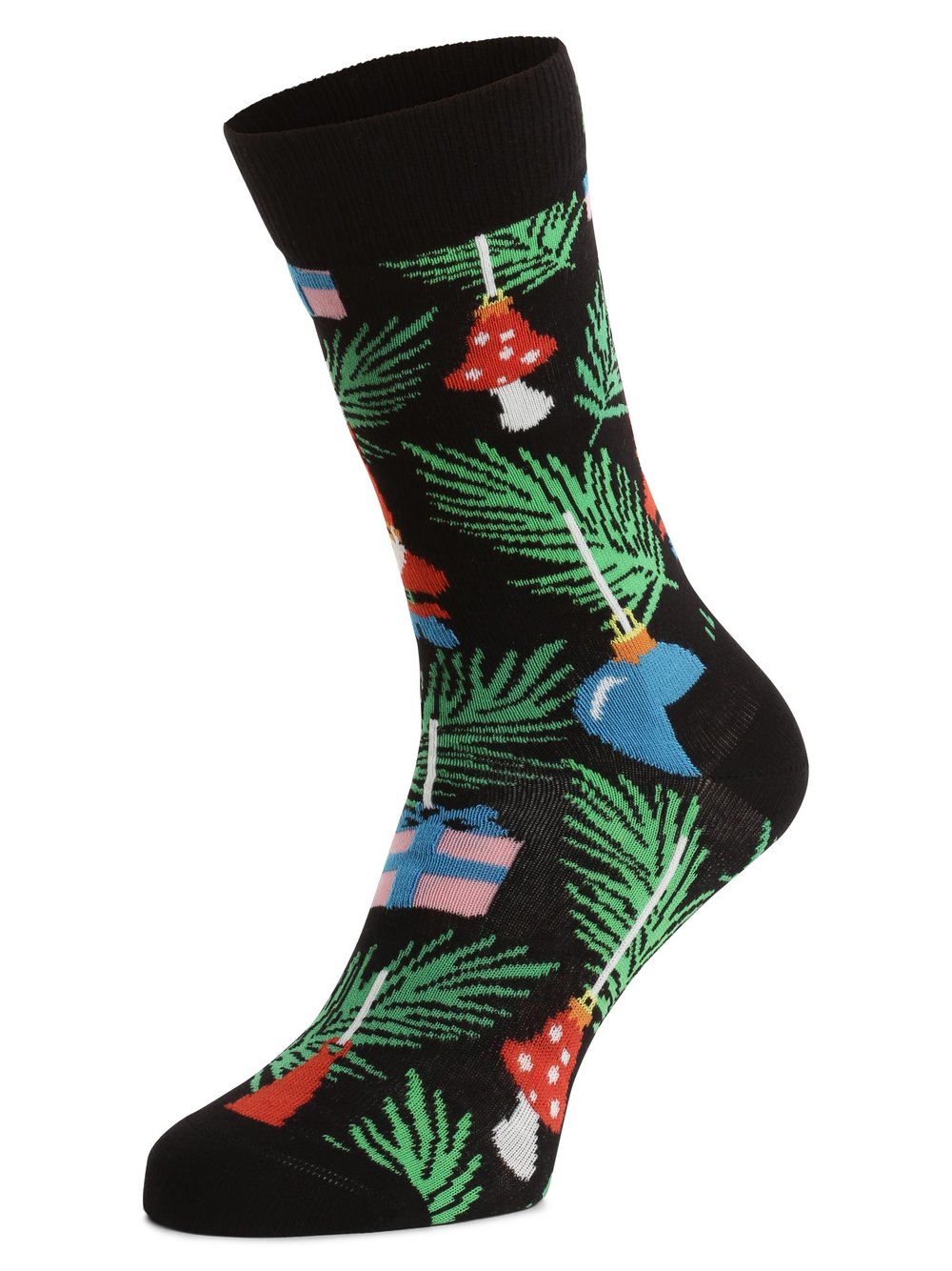 Happy Socks skarpety z drobnej dzianiny Kobiety,Mężczyźni czarny|wielokolorowy wzorzysty, 36-40