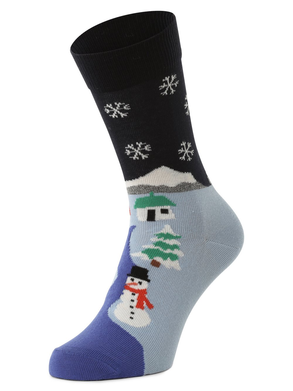 Happy Socks Skarpety unisex Kobiety,Mężczyźni Bawełna niebieski wzorzysty, 36-40