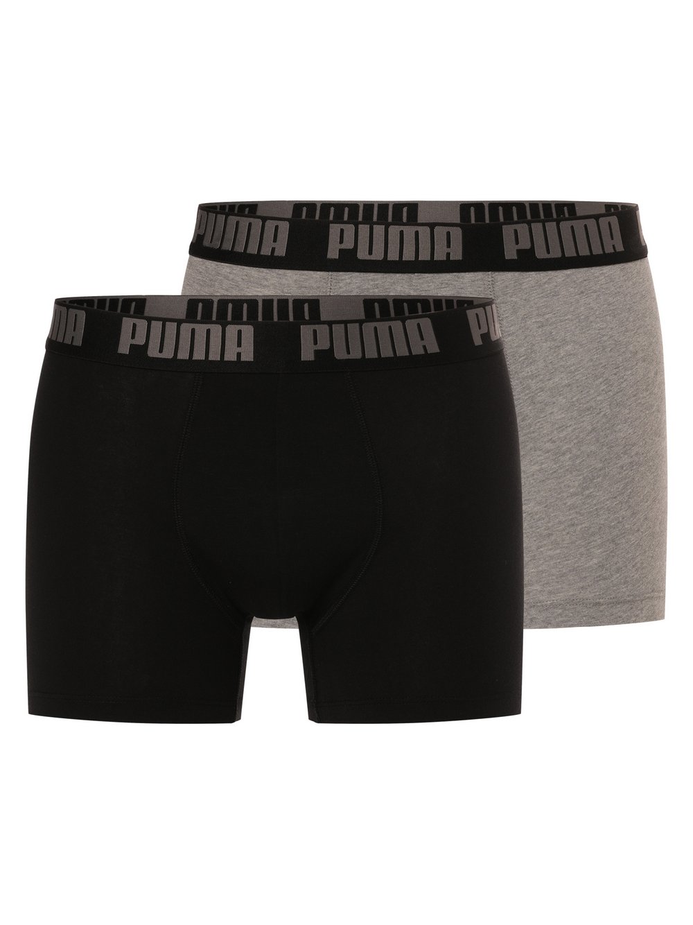 Puma Spodnie w 3-paku Mężczyźni Bawełna czarny|szary jednolity, S