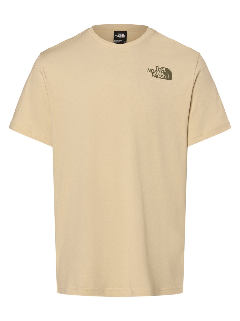 The North Face Koszulka męska Mężczyźni Bawełna beżowy nadruk, XS
