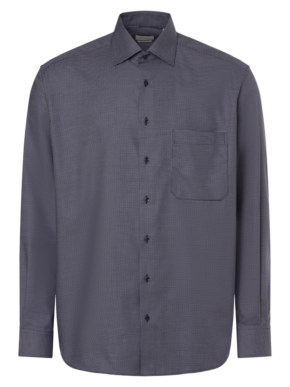 Eterna Comfort Fit Koszula męska - non-iron Mężczyźni Comfort Fit Bawełna niebieski wzorzysty, 40