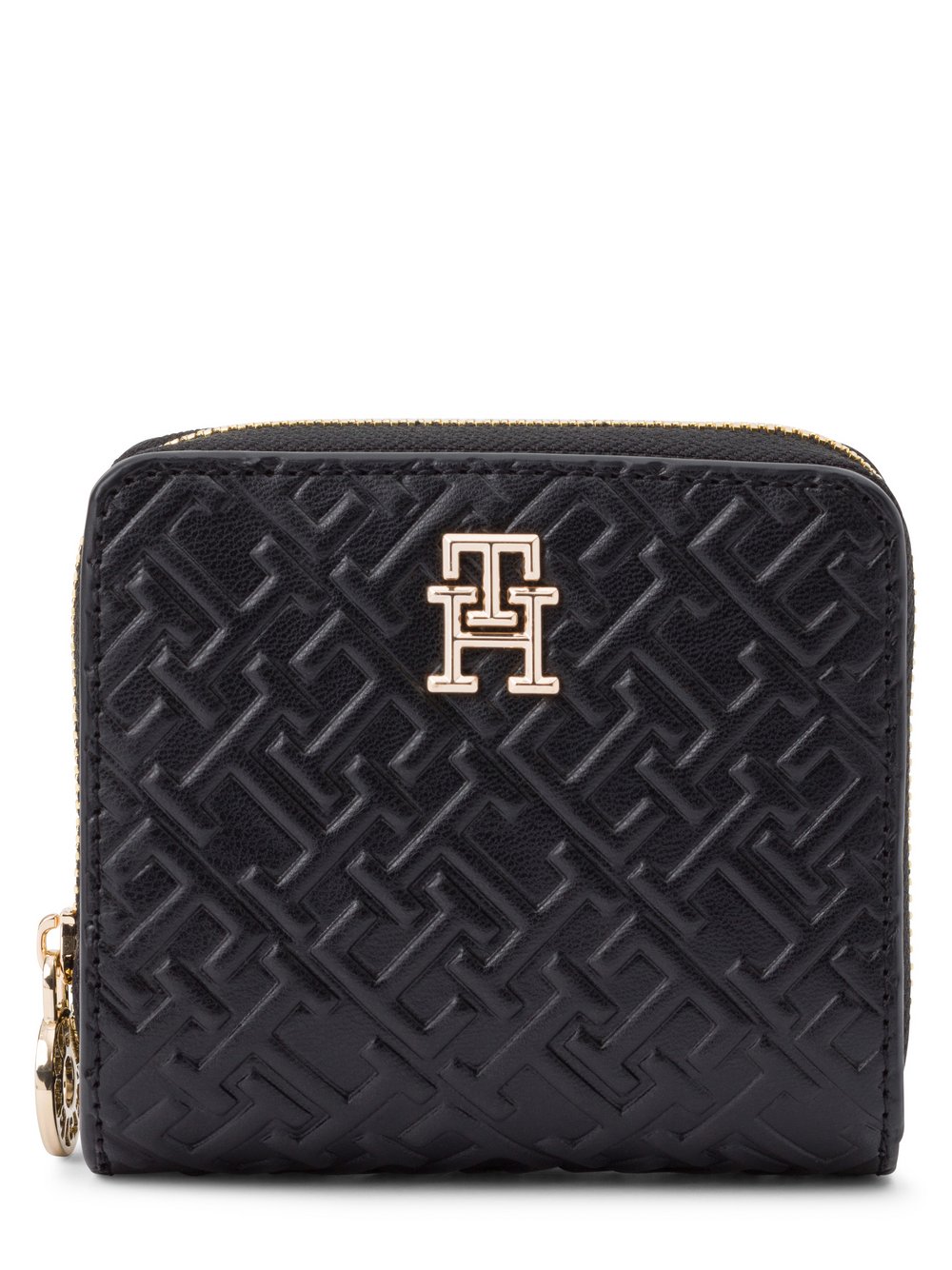 Tommy Hilfiger Portfel damski Kobiety Sztuczna skóra czarny jednolity, ONE SIZE