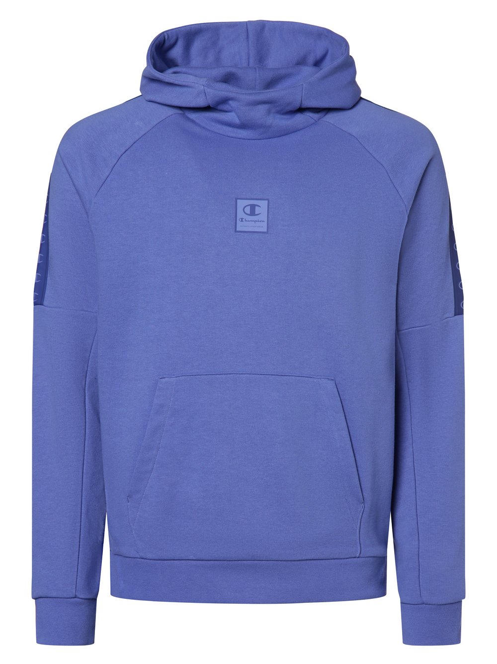 Champion Męski sweter z kapturem Mężczyźni niebieski jednolity, L