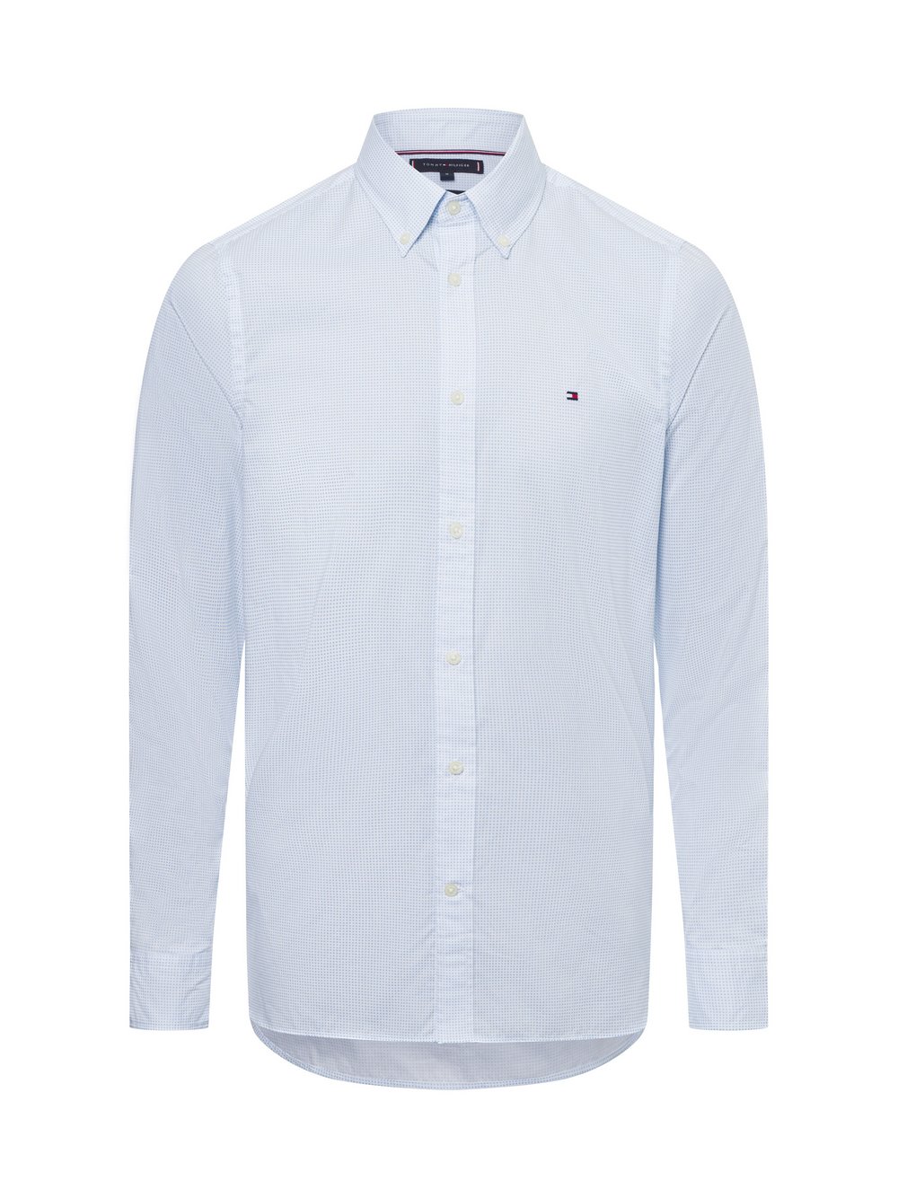 Tommy Hilfiger Koszula męska Mężczyźni Slim Fit Bawełna niebieski|biały wzorzysty, M